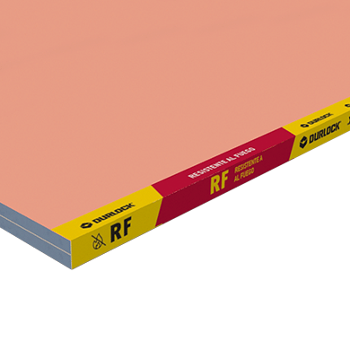 DURLOCK PLACA 12,5MM R:FUEGO ROJO (1,2X2,4M)