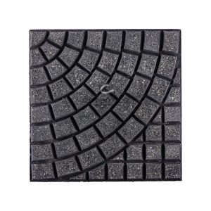 LANIK 40X40 ART.8301 BALDOSON PRENSADO CIRCULAR PUL.NEGRO XM2