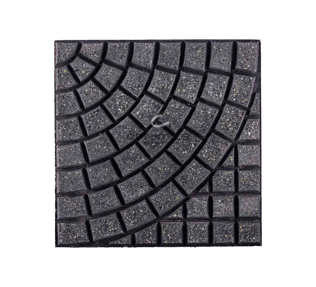 LANIK 40X40 ART.8301 BALDOSON PRENSADO CIRCULAR PUL.NEGRO XM2