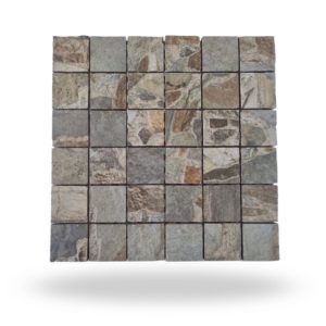 MALLA REVESTIMIENTO 30X30 MURALLA  DE PIEDRA GRIS X UNID