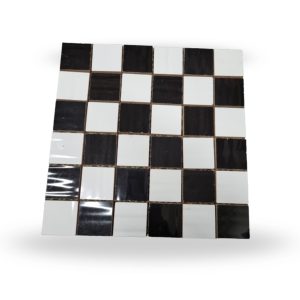 MALLA REVESTIMIENTO 30X30 AJEDREZ BLANCO Y NEGRO X UNID
