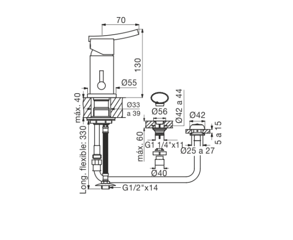 FV 189/39 LIBBY MONOC.BIDET C/TRANSF.CROMO - Image 2