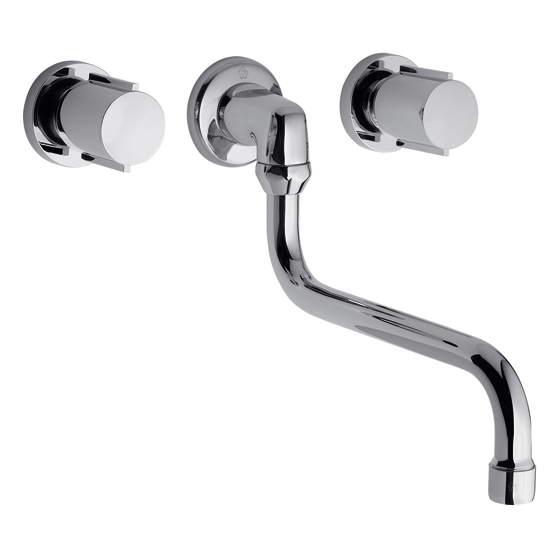 FV 403/17 CALIFORNIA GRIFERIA DE PARED P/ COCINA 2 LLAVES C/PICO MOVIL CR