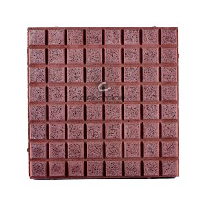 LANIK 40X40 ART.8204 BALDOSON PRENS. RECTO CHICO PUL.ROJO/NEGRO.M2