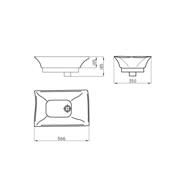 FERRUM BACHA DE APOYO RECT.51X35X11 CM L246K B - Image 2