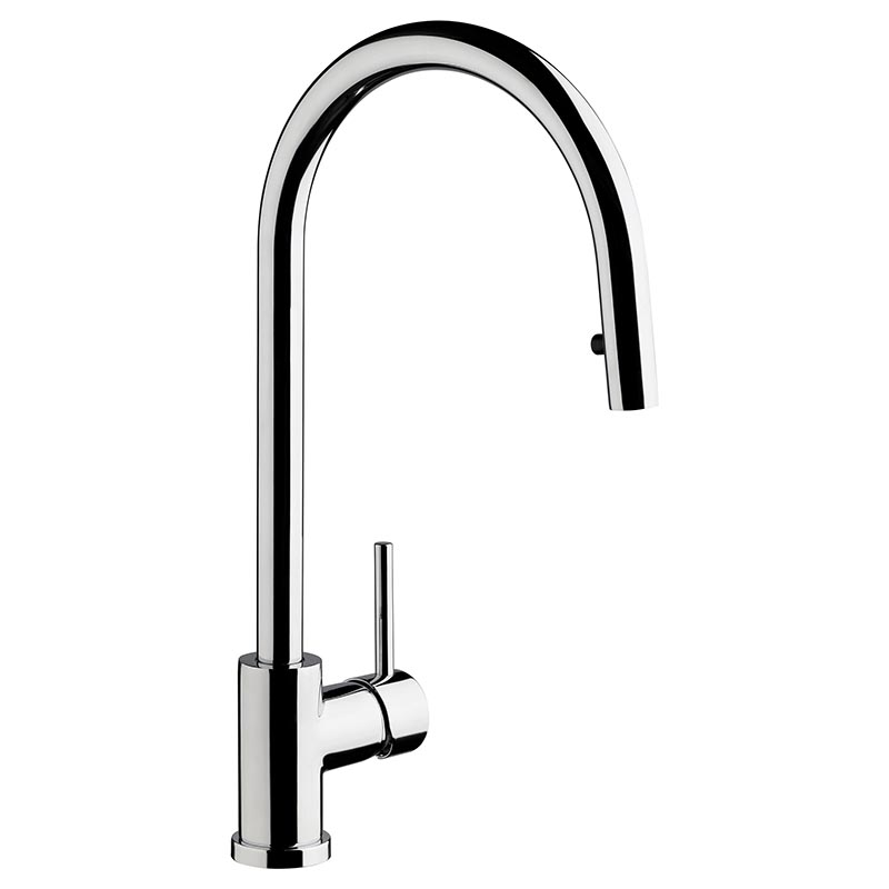 FV 412.01/87 TEMPLE MONOCOMANDO COCINA CON ROCIADOR EXTRAIBLE CR