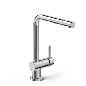 HIDROMET 6370 JOCKEY MONOC. COCINA PICO RECTO CROMO