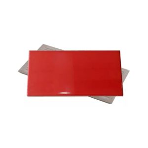 AZULEJO 7,5X15 SUBWAY ROJO BRILLANTE LISO CJ.1,53 B7508