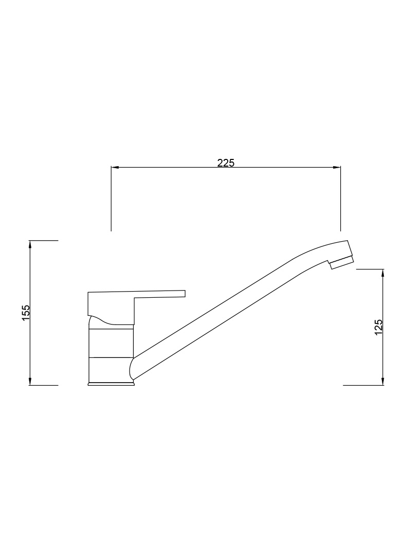 ULTRAGRIF LOGAN Q204C01 MONOCOMANDO MESADA COCINA - Imagen 2