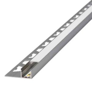 ATRIM LUMIERE 3963 GUARDACANTO PARA LED QUADRA ALUM. 10X13 CR. MATE X 2,5 MT