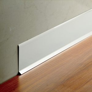 ATRIM ZOCALO AC. INOX. SLIM 2780ESM 8CM ESMERILADO. X 2.5MTL