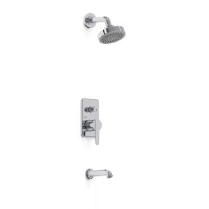 HIDROMET 8413 FLAT DUCHA  EMB C/TRANSF.MONOC. TIRADOR CROMO