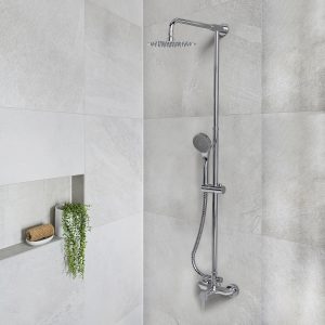 HIDROMET 8405 DUCHA FLAT EXT C/TRANS. BARRAL Y DUCHADOR CR