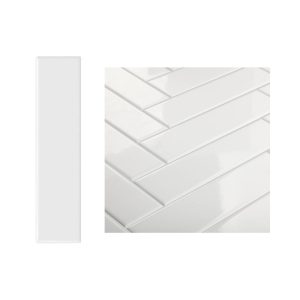 ACUARELA 5X20 FINLANDIA BLANCO SOFT BRILLANTE CJ. 1M2