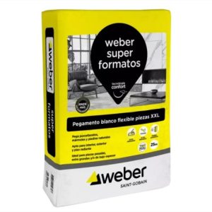 PEGAMENTO BLANCO WEBER SUPERFORMATOS X 25 KG