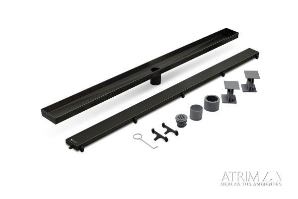 ATRIM DESAGUE LINEAL SERIE AQUA 90CM NEGRO MATE DA900T08 - Image 2