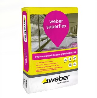 PEGAMENTO WEBER SUPERFLEX X 25 KG
