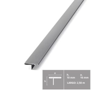 ATRIM HONGO 2630 16MM ESMERILADO AC. INOX. X2,5 MT