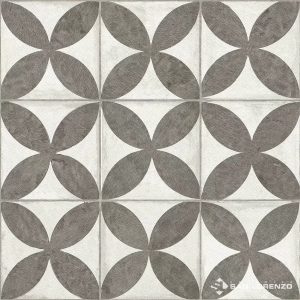 CERAMICA SAN LORENZO 45X45 FLOWER FIT BLACK CJ 2,255 M2