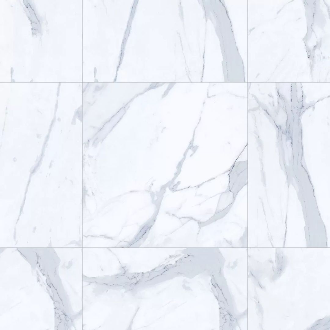 PORCELANATO SAN LORENZO 60X60 CALACATA BIANCO SAT.RECT. CJ 1.80 M2 (SIMIL MARMOL) - Imagen 2
