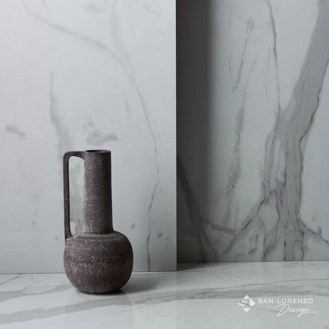 PORCELANATO SAN LORENZO 60X60 CALACATA BIANCO SAT.RECT. CJ 1.80 M2 (SIMIL MARMOL) - Imagen 3