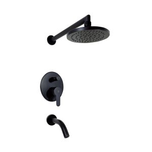 FV 106/B5 PUELO MONOCOMANDO DUCHA C/TRANSF.EMBUTIR NG (NEGRO)