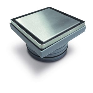 ATRIM REJILLA P/PILETA DE PATIO 2EN1 CROMO MATE 12X12 PR120T02