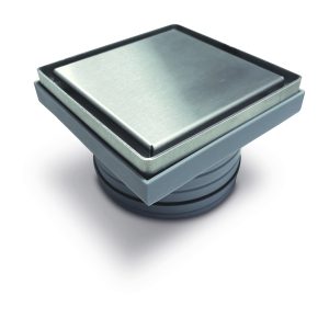 ATRIM REJILLA P/PILETA DE PATIO 2EN1 CROMO MATE 12X12 PR120T02