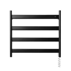 ATRIM TOALLERO ELEC. 1132+ SINGULAR 45X49X10CM AC. NEGRO MATE