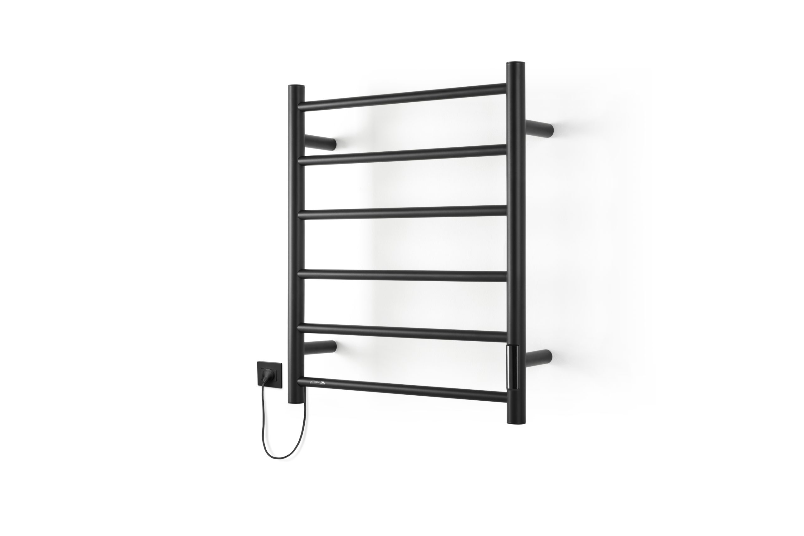 ATRIM TOALLERO ELEC. 1119+COCO FLOW 60X50X12CM AC. NEGRO MATE - Imagen 3