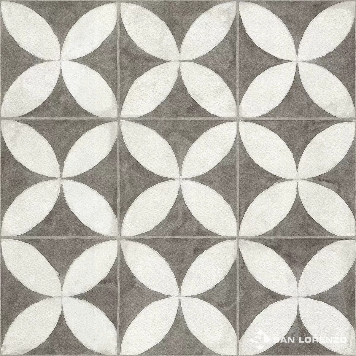 CERAMICA SAN LORENZO 45X45 5745 FLOWER FIT WHITE CJ 2,255 M2
