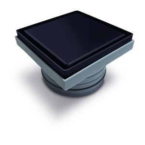 ATRIM REJILLA P/PILETA DE PATIO 2EN1 NEGRO MATE 12X12 PR120T08