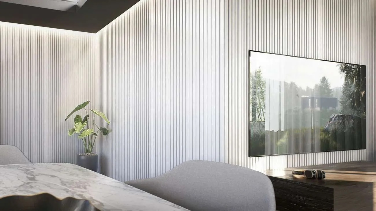 ATRIM EPSILON 7500E REVESTIMIENTO DE PARED SLIM 122X12MM BLANCO MATE X 2,75M - Imagen 2