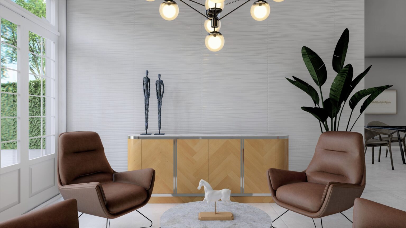 CERAMICA CORTINES 35X60 BOREAL BLANCO CJ.1.68 M2 - Imagen 3