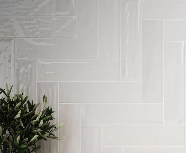 REVESTIMIENTO SAN LORENZO 7,7X30,5 FLOW FROST WHITE BRILLANTE CJ.X 1,08 M2