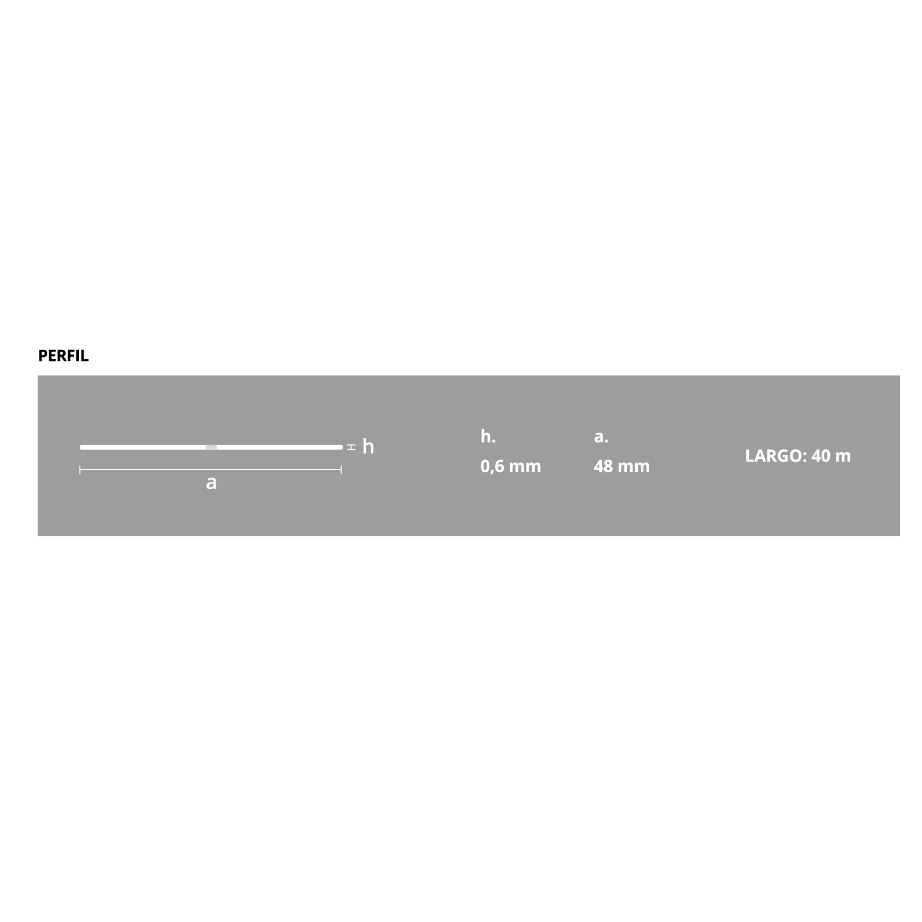 ATRIM CANTONERA PVC 225 FLEX INT-EXT ROLLO 40M BLANCO - Imagen 3