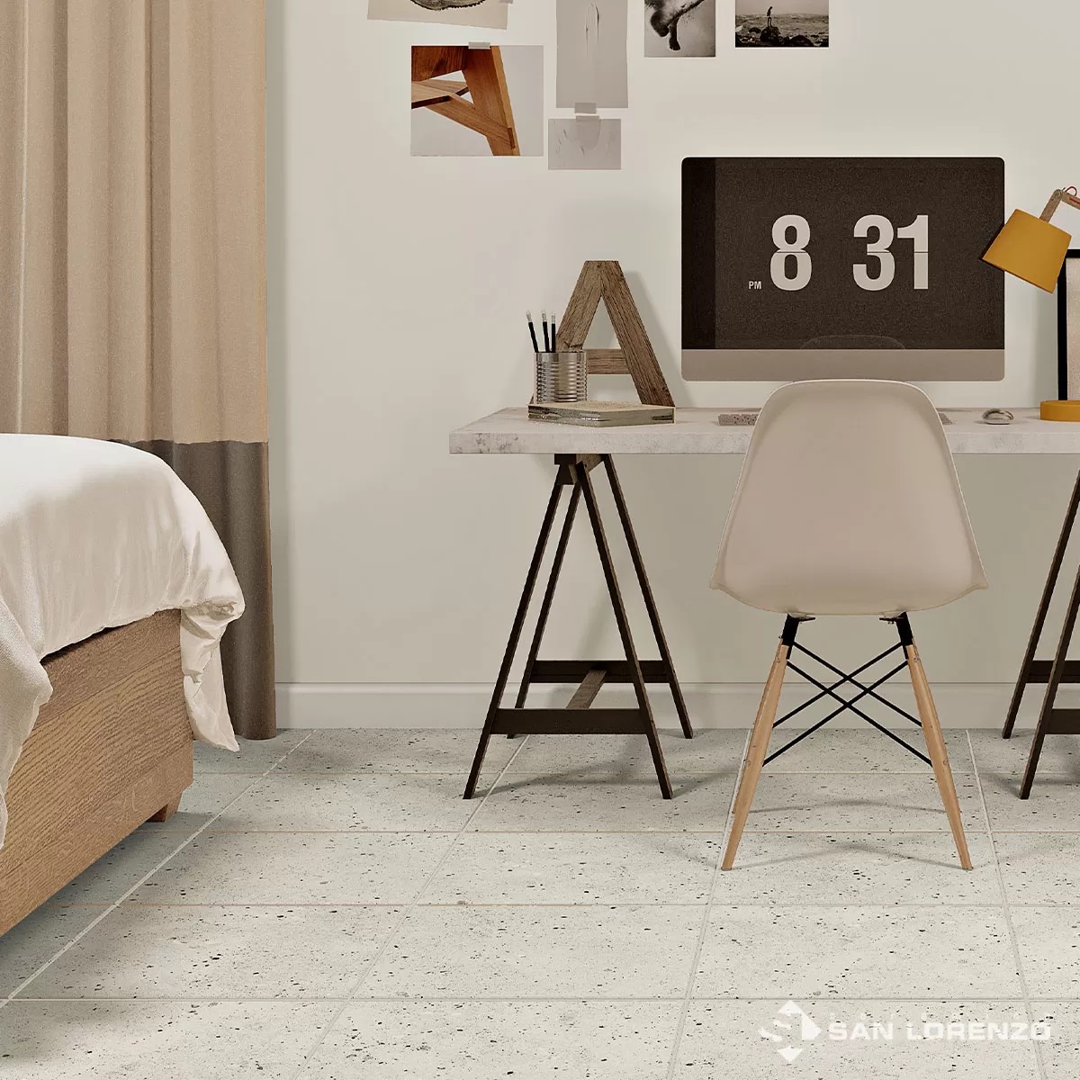 CERAMICA SAN LORENZO 45X45 FIDES HUESO CJ 2.255 M2 - Imagen 2
