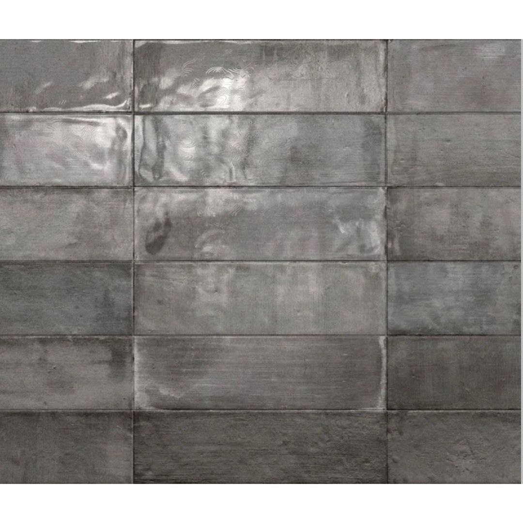 REVESTIMIENTO 8,5X30 BALTICO GRAFITO BRILLANTE CJ 1M2 (GRIS) - Imagen 2