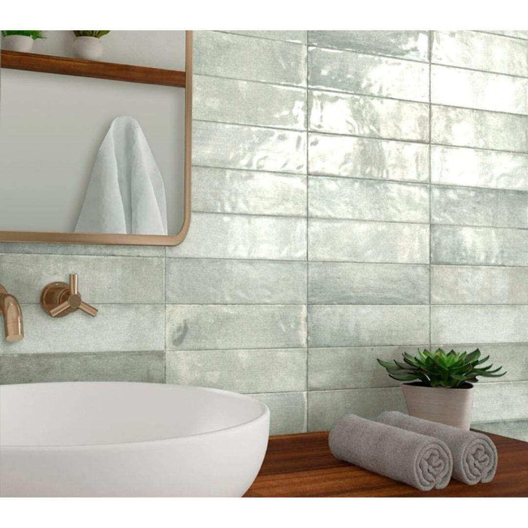 REVESTIMIENTO 8,5X30 BALTICO MENTA BRILLANTE CJ 1M2 (VERDE)