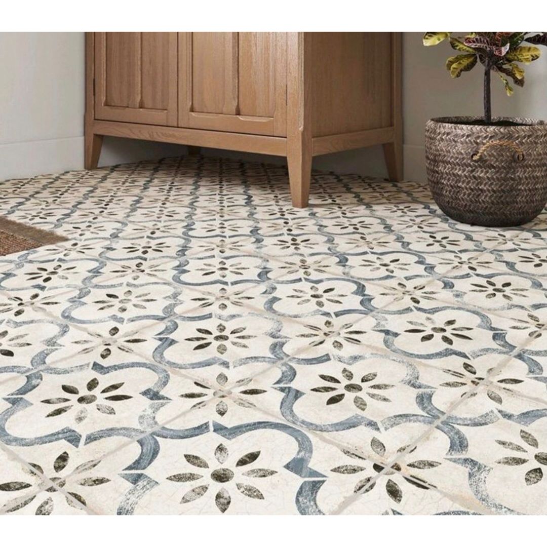 CERAMICO 20X20 PONTEVEDRA AZUL PISO PARED CJ. 1M2 (SIMIL CALCAREO)
