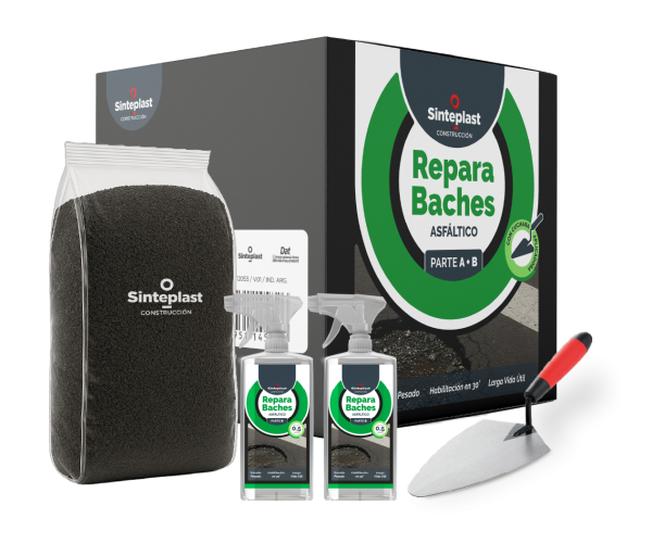 SINTEPLAST REPARA BACHES ASFALTICOS 2 COM. X 20 KG