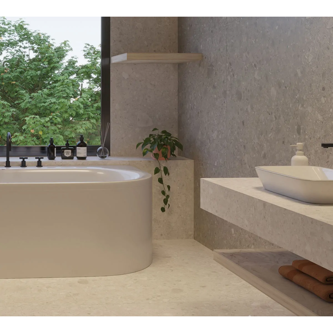 PORCELANATO SELECTILE 80X80 PIETRA CLEMO AVORIO 2DA.CJ 1,92 M2 (CEPPO DI GRE) - Imagen 2