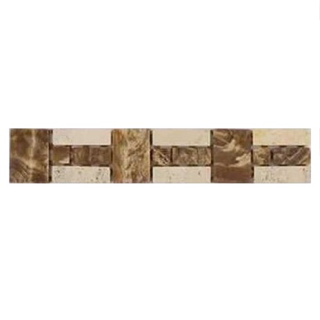 FACHIA GUARDA SICILIA 4 TRAVERTINO MARRON 6X30 X UNID.