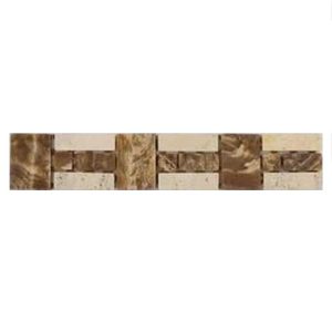 FACHIA GUARDA SICILIA 4 TRAVERTINO MARRON 6X30 X UNID.
